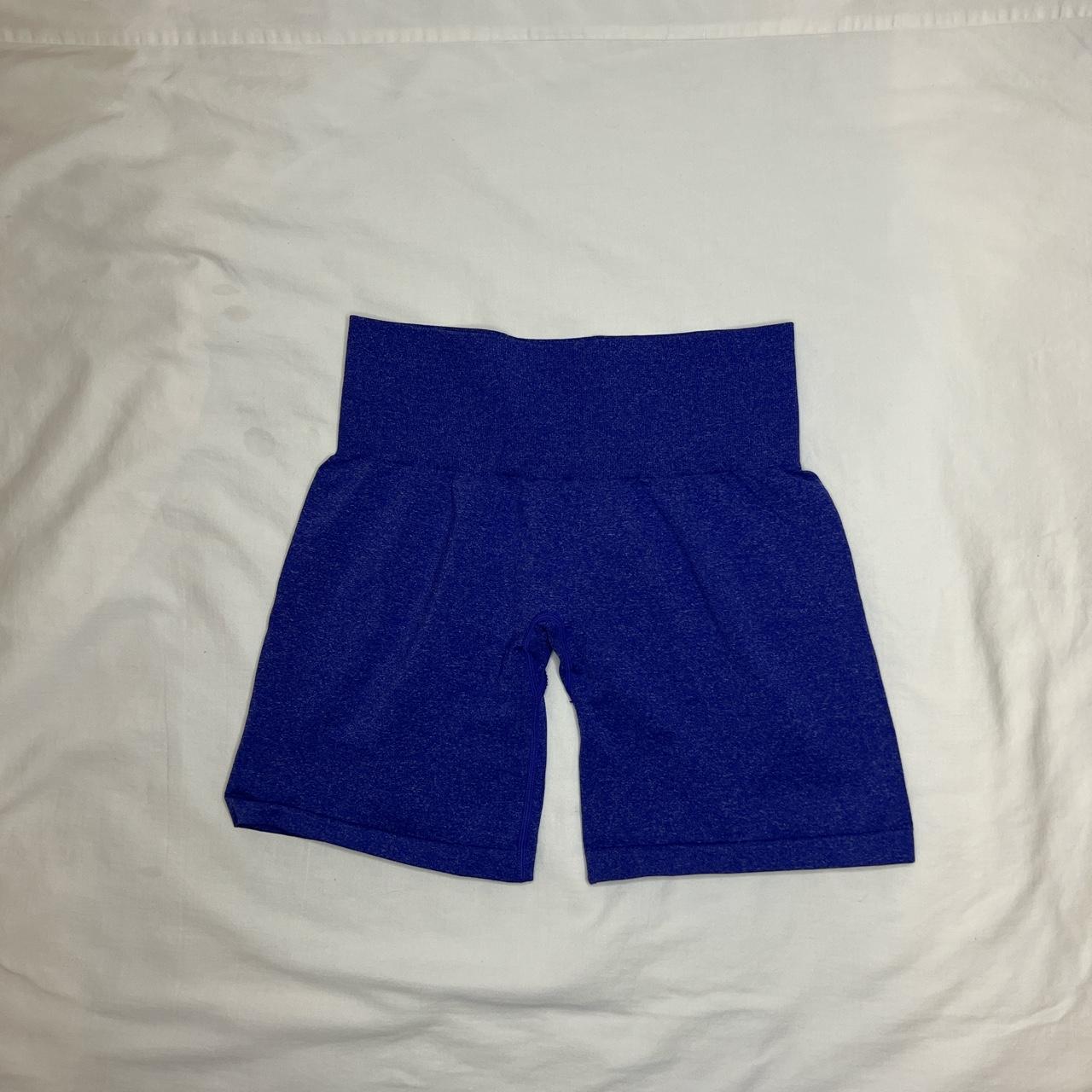 High waisted, nylon, athletic shorts. No middle... Depop