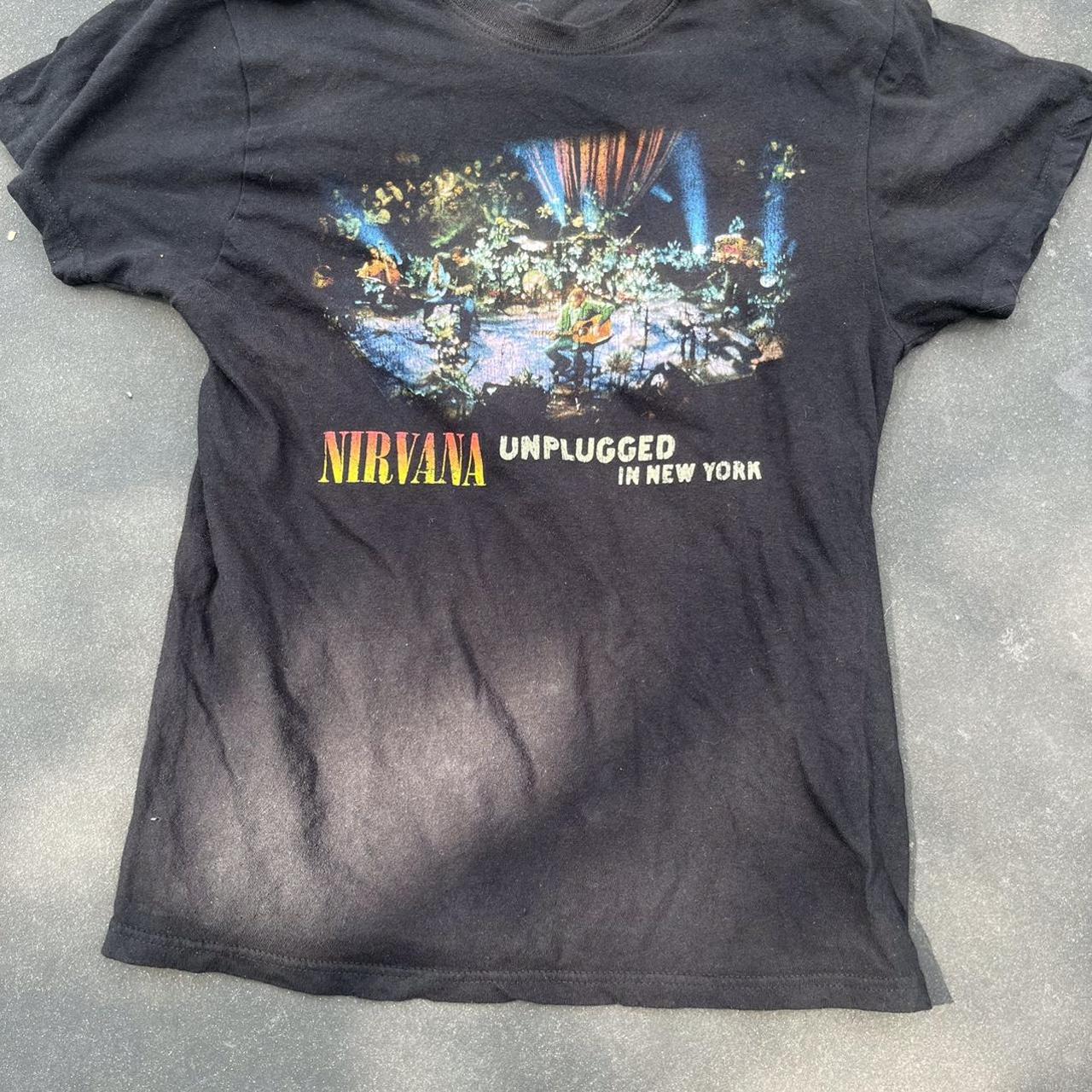 Vintage Nirvana NY Unplugged t shirt with beautiful fit Depop