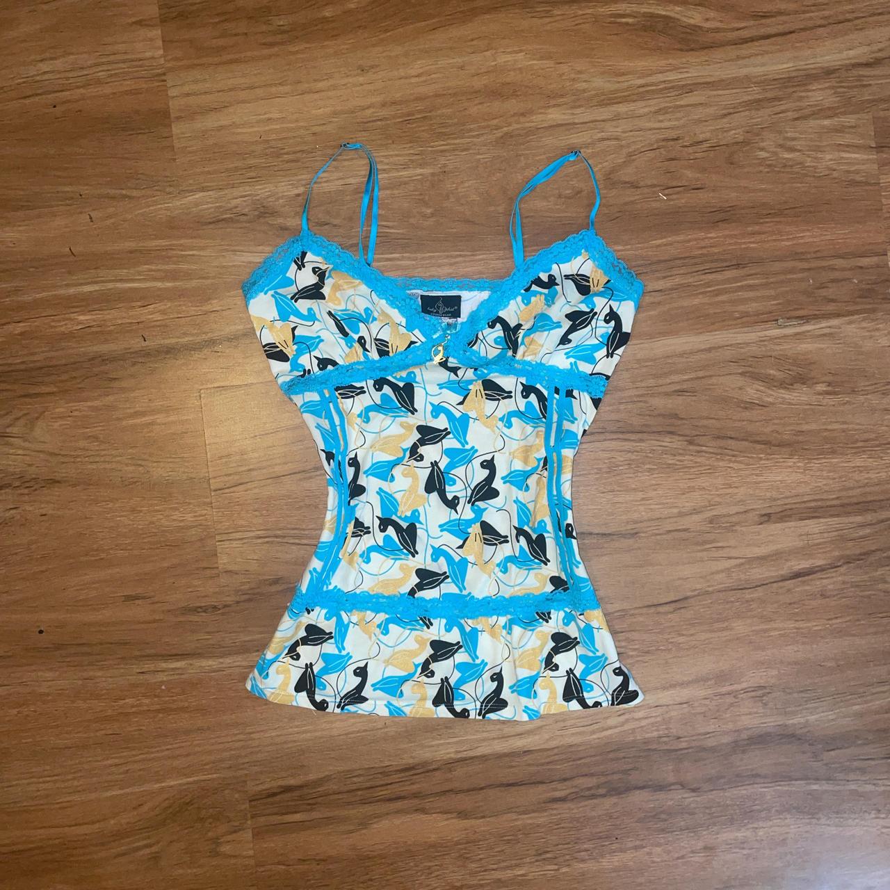 Old Navy Mens Blue Button Down Short Sleeve Shirt Size L, image size:1280x1280