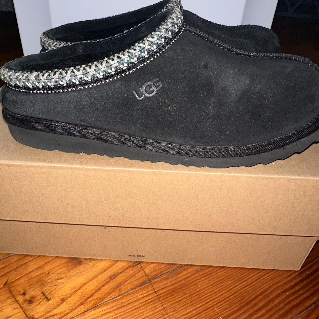 black ugg slides tasman