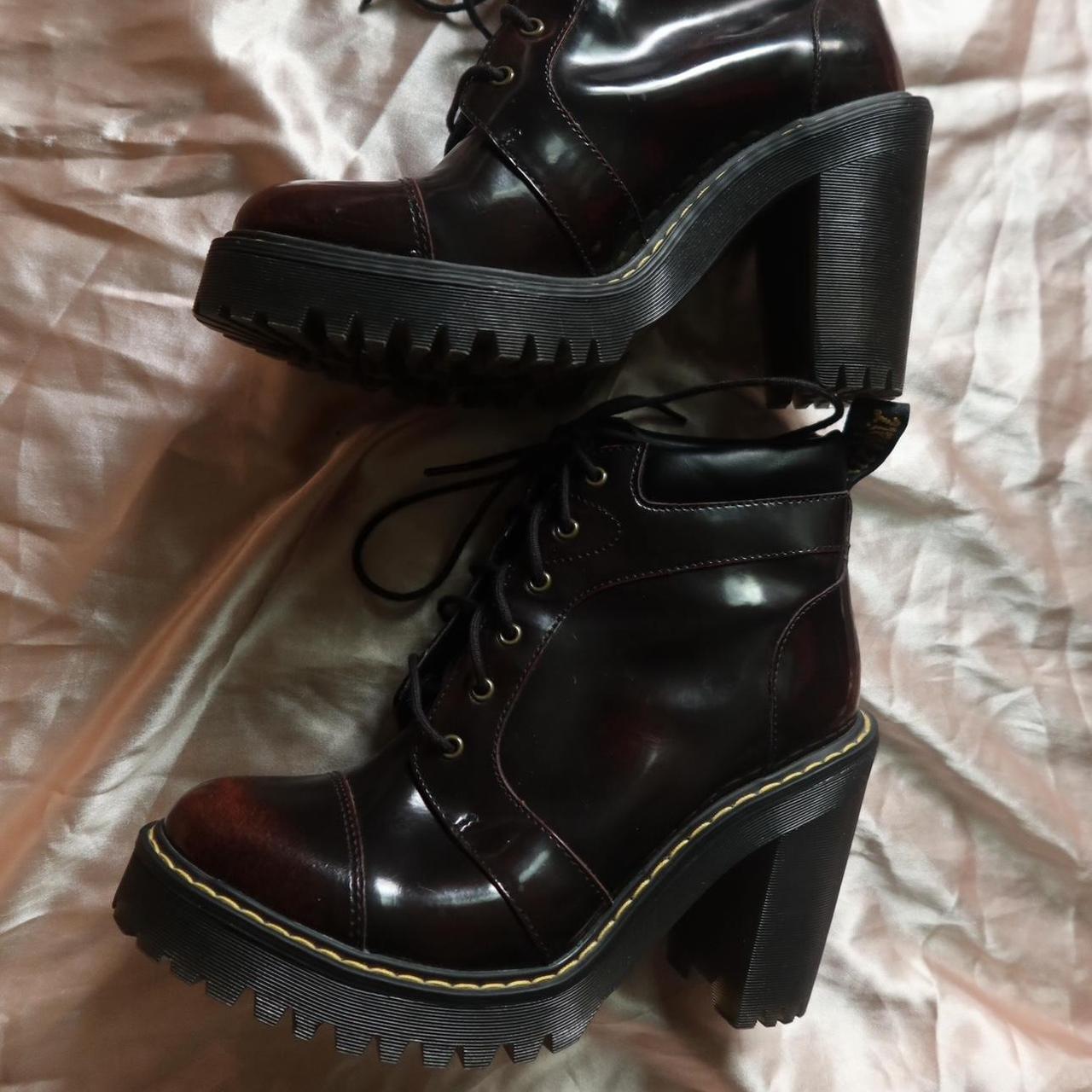 Dr. Martens Averil Cherry platform boot heels. Depop