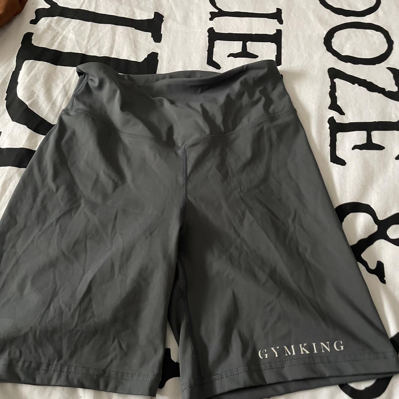 Gym king shorts Charcoal gray Size 8 I’m a size... Depop