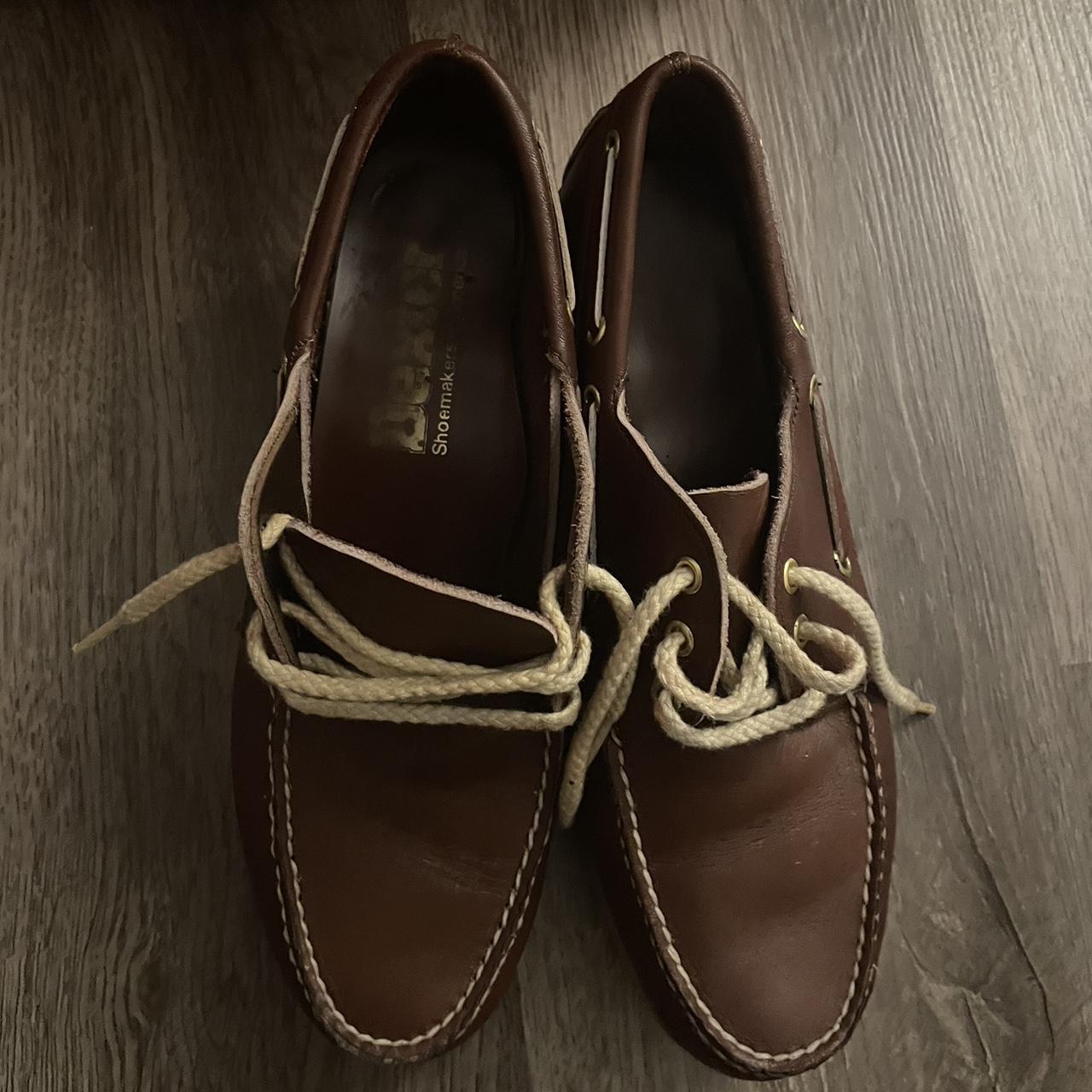 Brown Dexter Boat Shoes Men’s Size 7 Depop