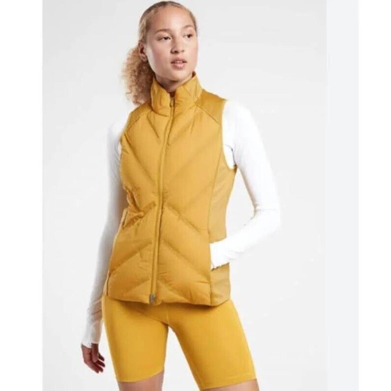 Athleta Women's Inlet Vest Oxidized Yellow Size... Depop
