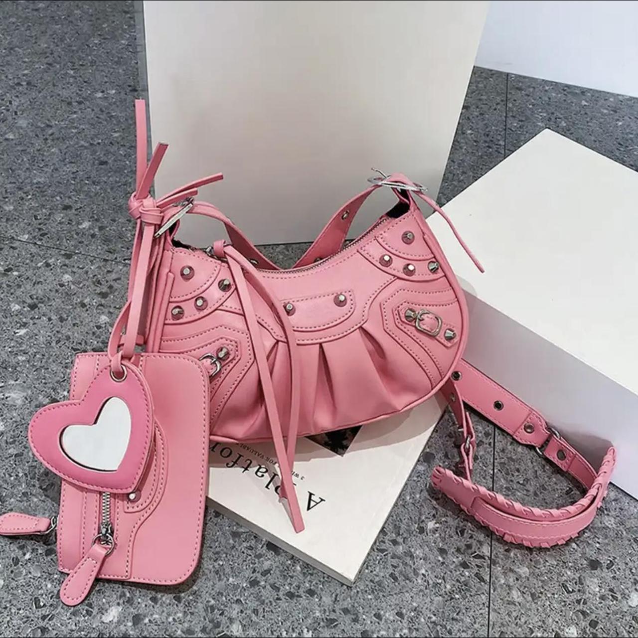 Pink ego texas shoulder bag It has long... Depop