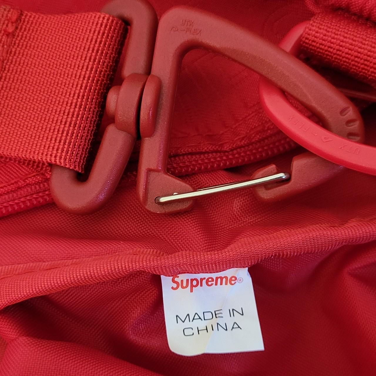 Supreme duffle bag 19ss Red Strap is included Its - Depop