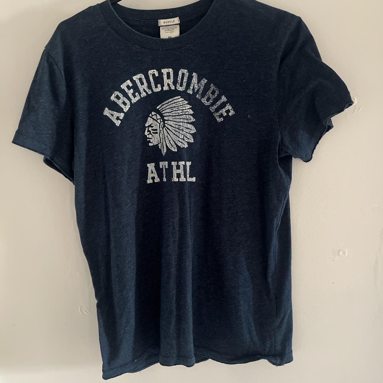 Navy Abercrombie & Fitch T Shirt - Depop