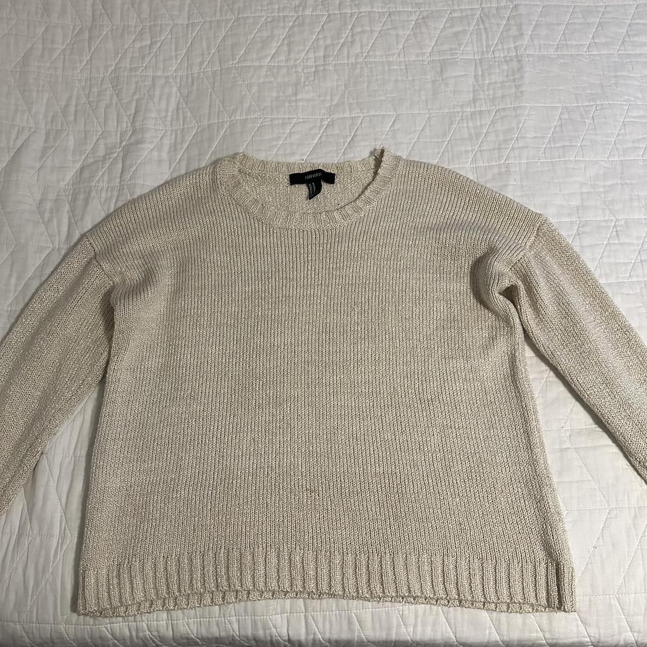 Forever 21 outlet cream sweater