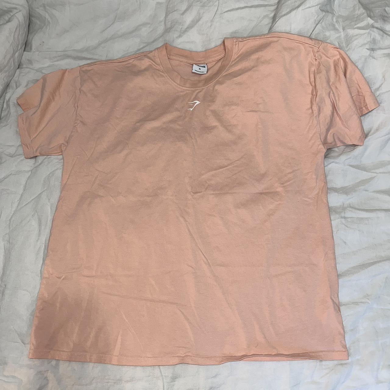 Gymshark Fraction Oversized T Shirt - Clay Pink sz. - Depop