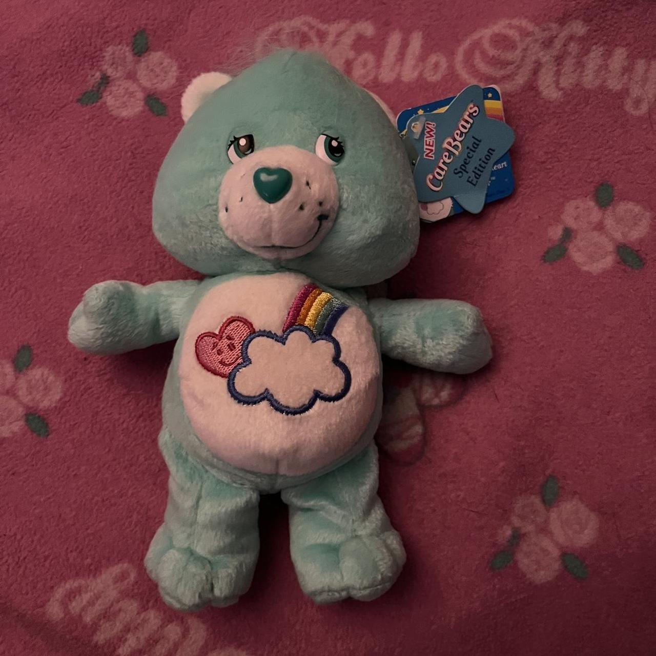 Care Bear Bashful Heart Bear 2004 Rainbow Cloud ⛅️... - Depop