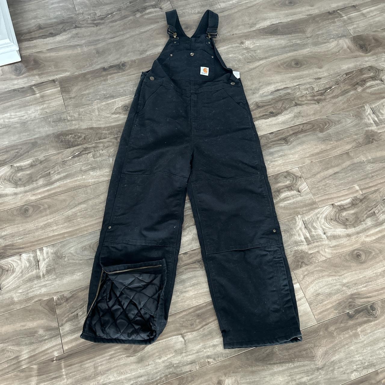 Size 12 black Carhartt overalls ll