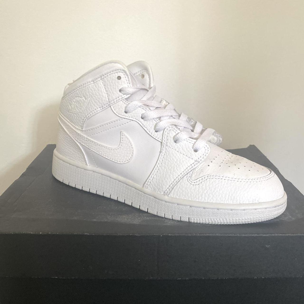 Triple white jordan size has been words before Depop