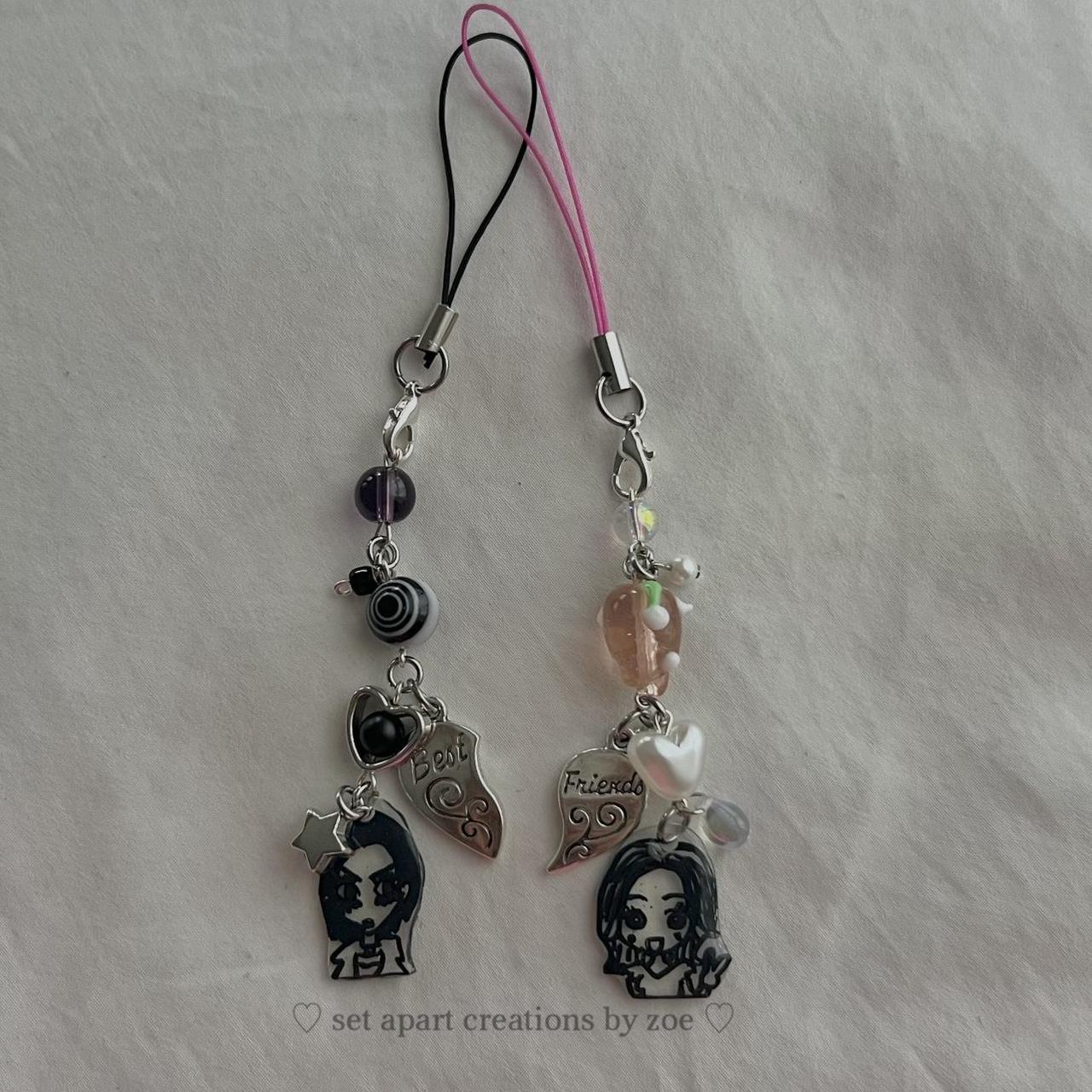 Nana & Hachi phone charm set🎀🎸🖤 Handmade with lots... - Depop