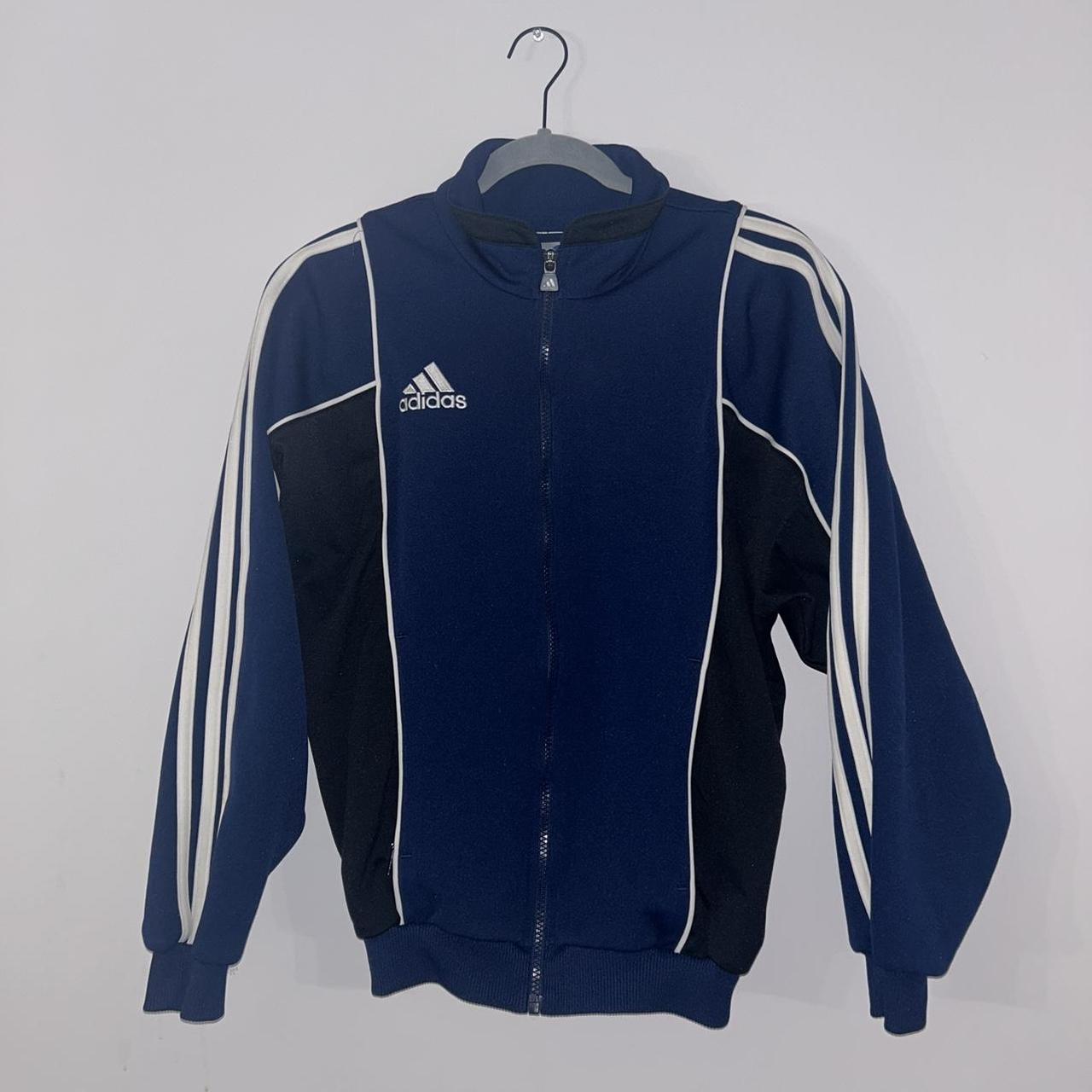 Adidas blue track suit jacket Adicolor classic SST... - Depop