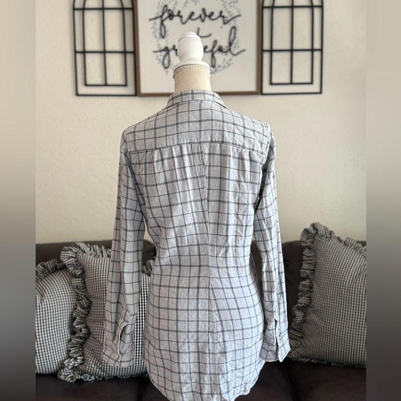 Frank & Eileen Women's Blouse - White/Grey - S – … - image 6