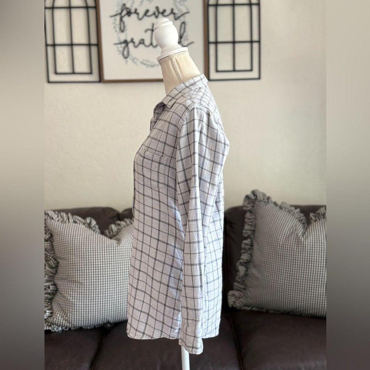 Frank & Eileen Women's Blouse - White/Grey - S – … - image 5