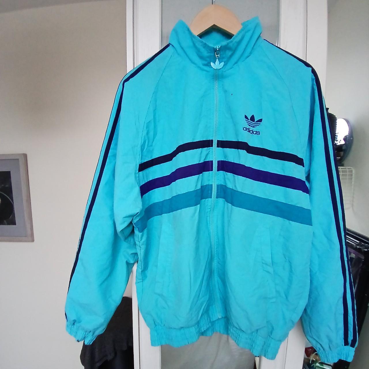 Vintage rare 80s Adidas shell top. A couple of small... - Depop