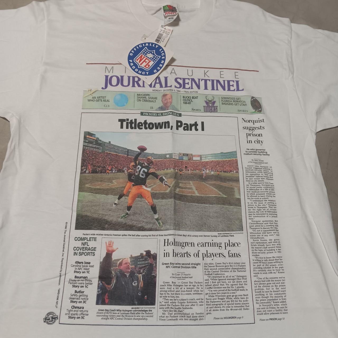 Vintage 1996 Green Bay Packers Titletown Newspaper... - Depop