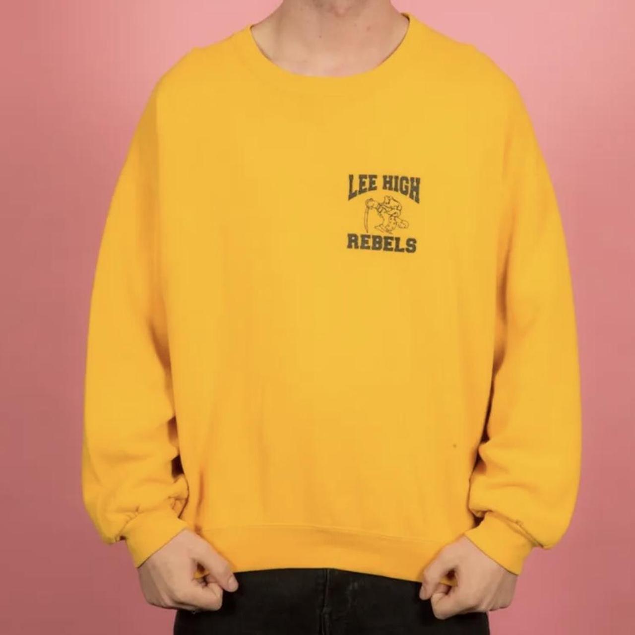 Russell athletic yellow outlet sweatshirt