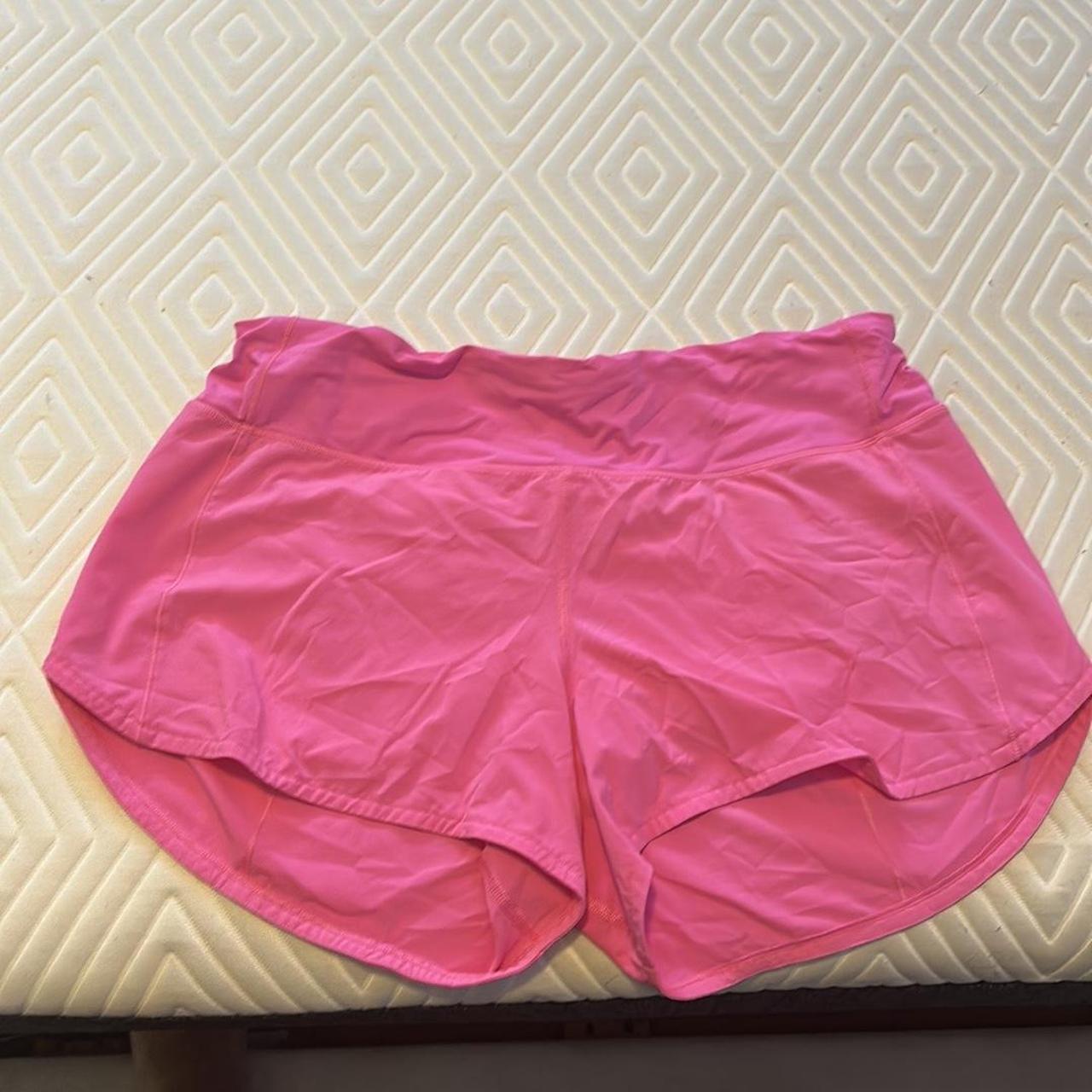 Lululemon Speed Up Shorts 4”, bright pink