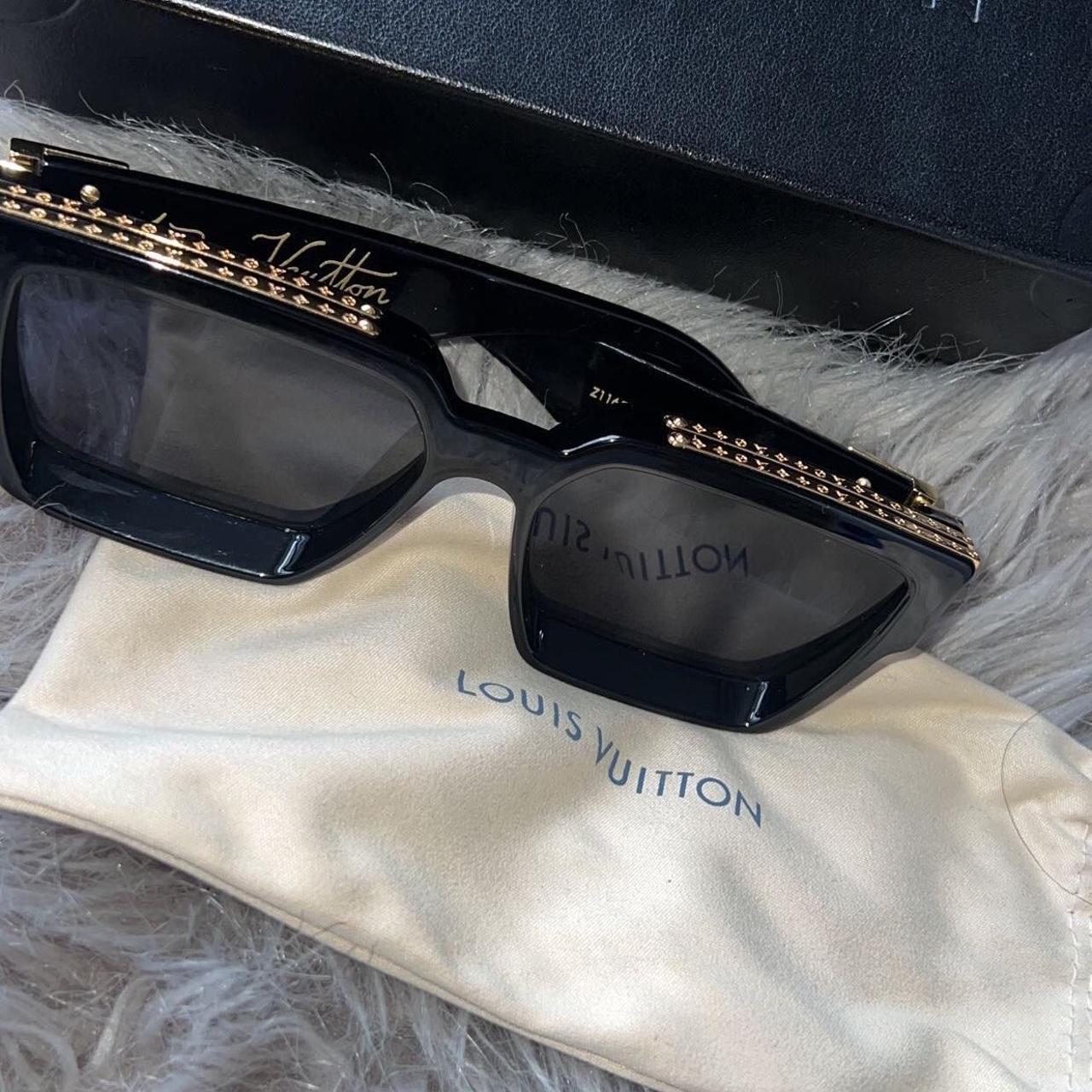 Louis Vuitton sunglasses in white with bling bindi