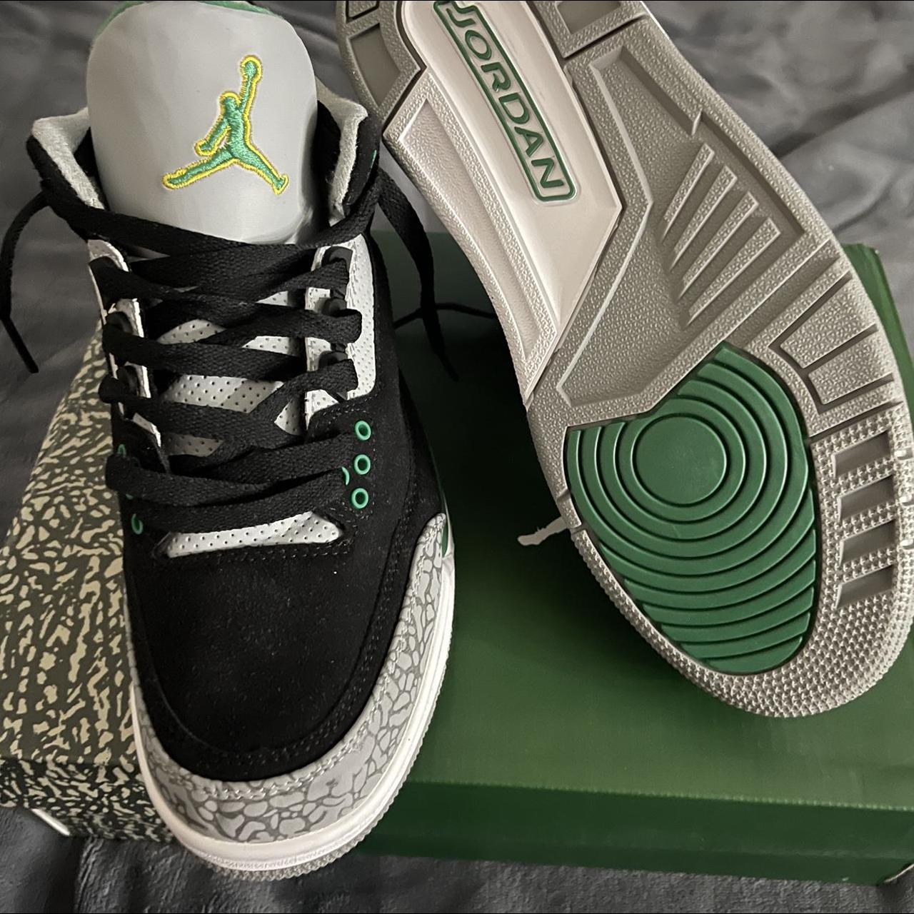 jordan 3 green grey