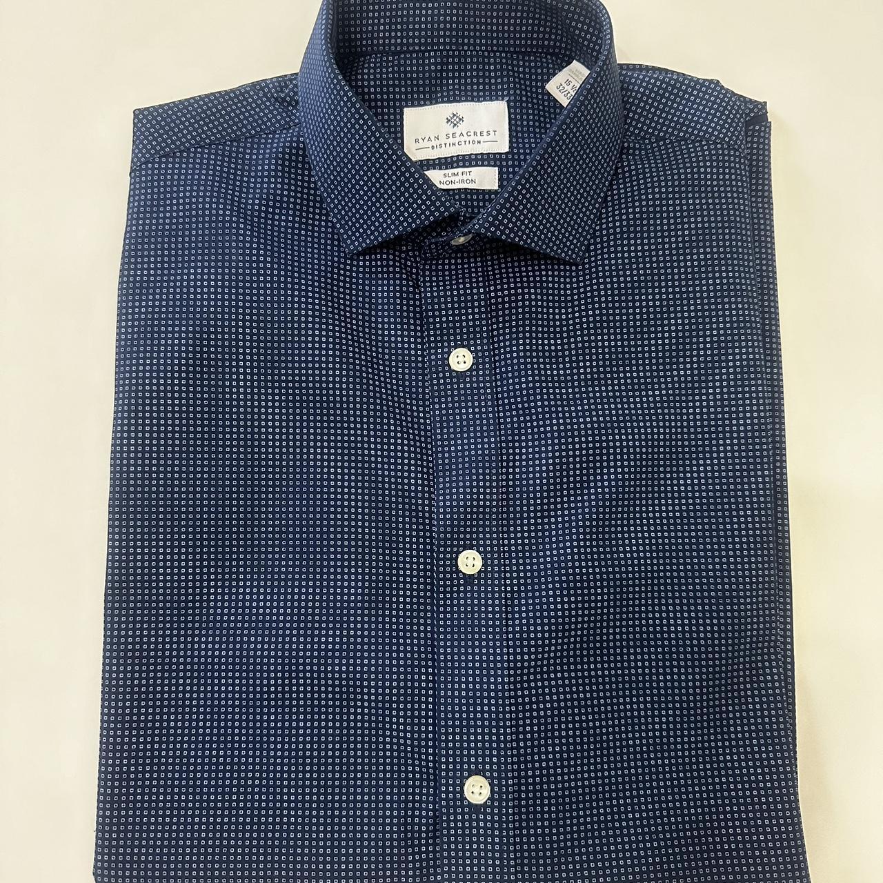 Ryan Seacrest Mens Long Sleeves dress shirt slim... - Depop