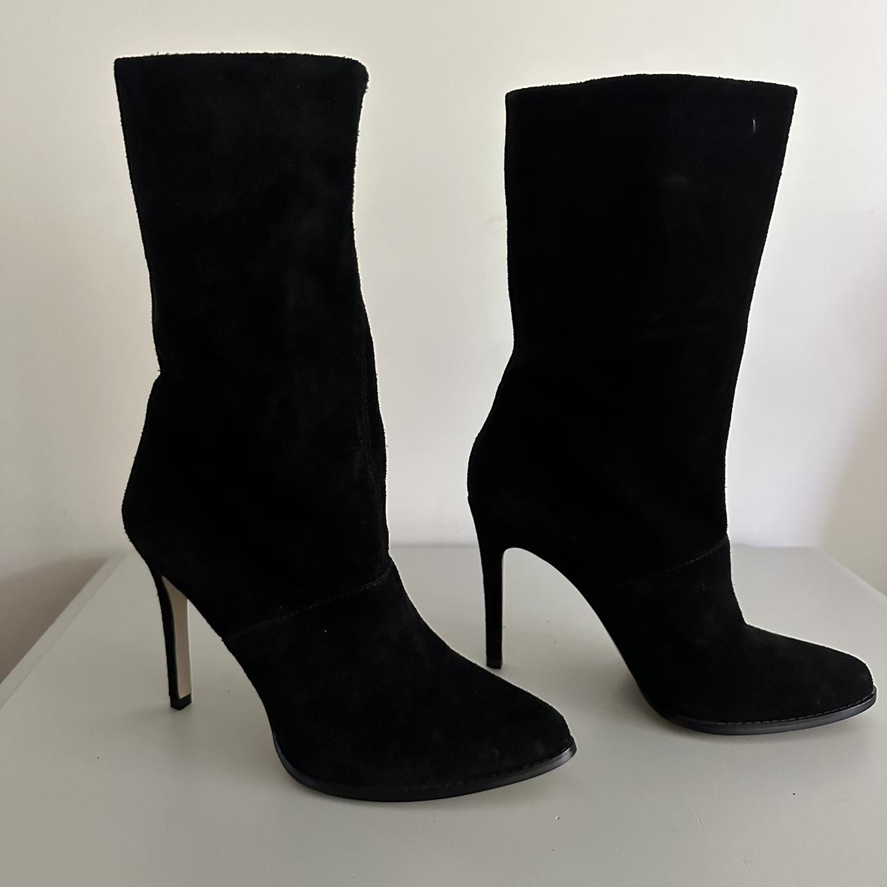 Bcbg black sale suede boots