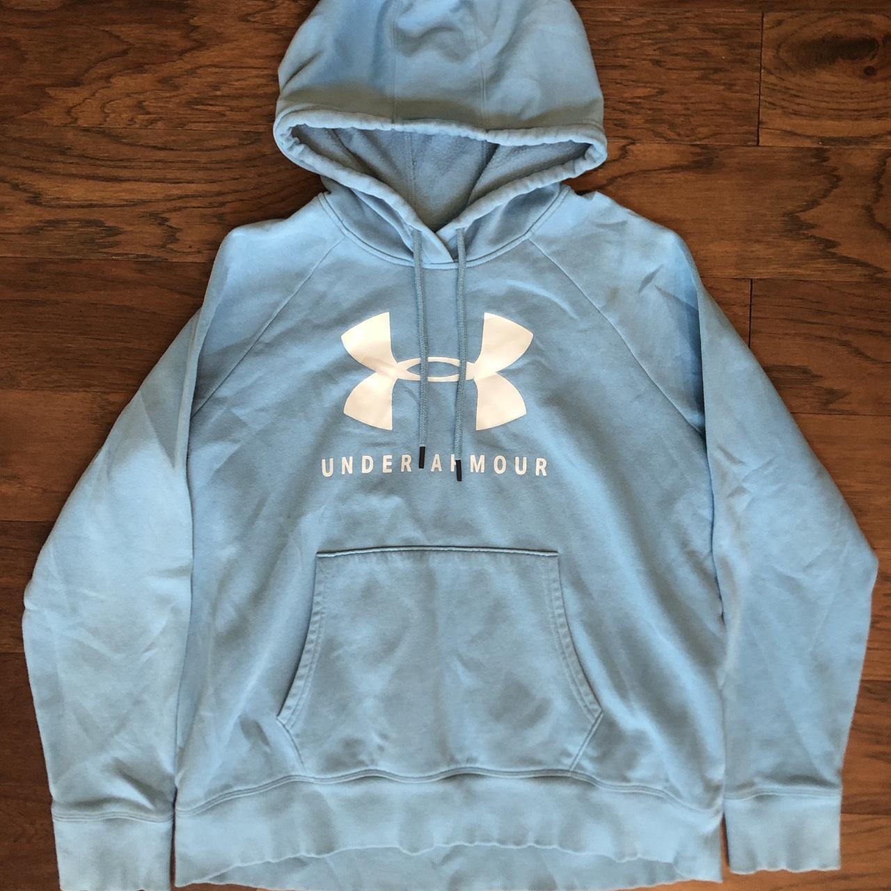 Light blue under armour on sale sweatshirt