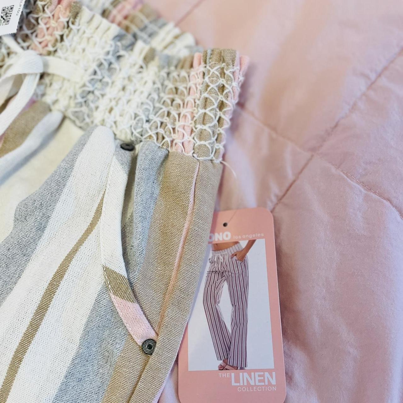 Kara Women's Cream and Pink Trousers (3)