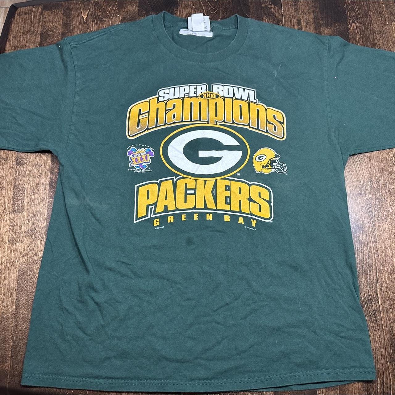 1997 Green Bay Packers Super Bowl Champions Russell T-Shirt – GSB Thrifting