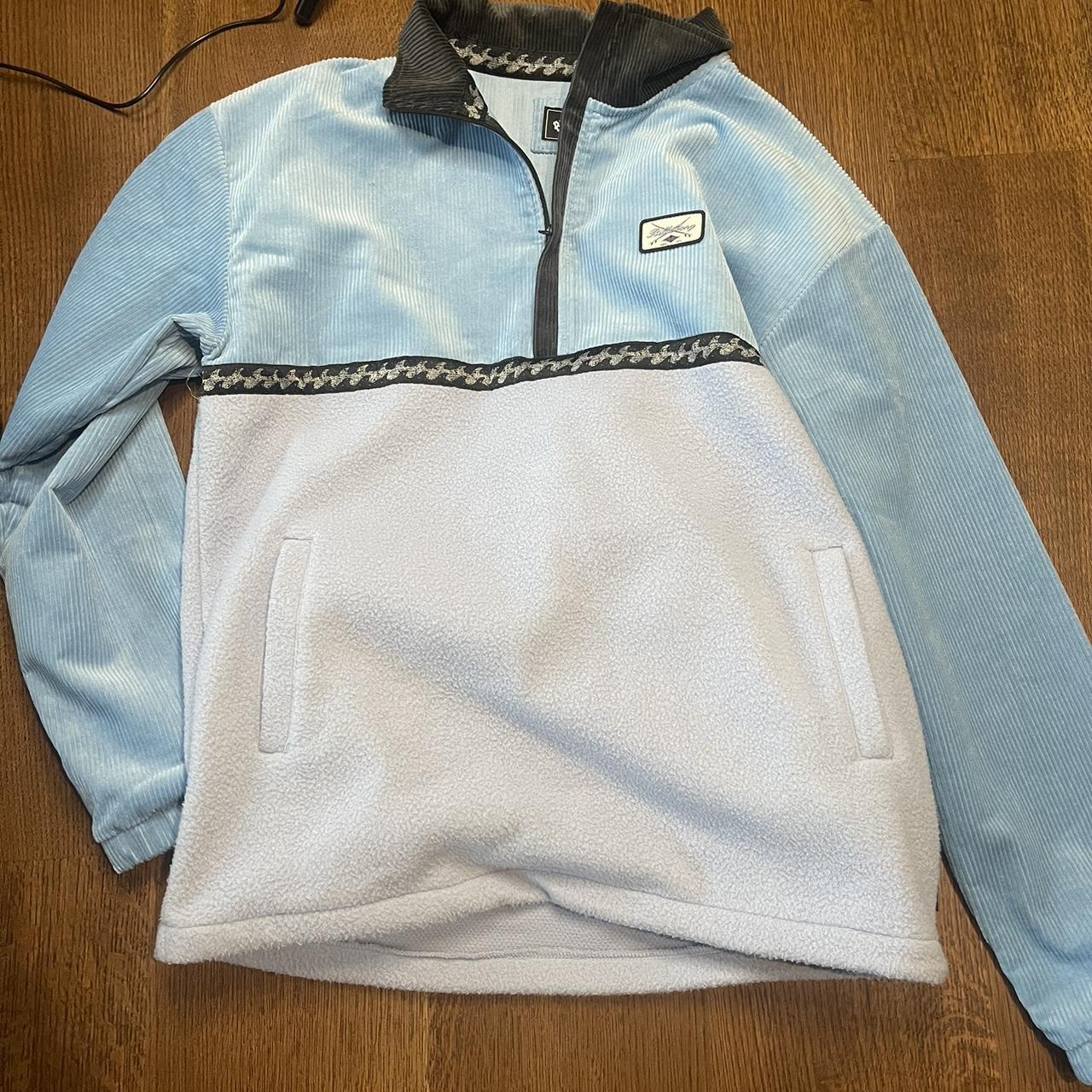 Blue Billabong Quarter Zip - Vintage - Depop