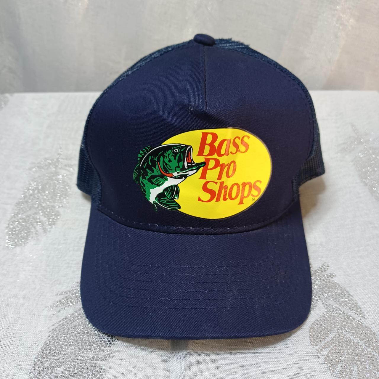 Bass Pro Shops Hat Embroidered Logo Mesh Fishing... - Depop