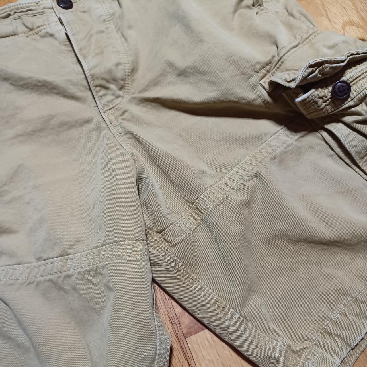 Abercrombie & Fitch Cargo Shorts Khaki Tan Canvas... - Depop