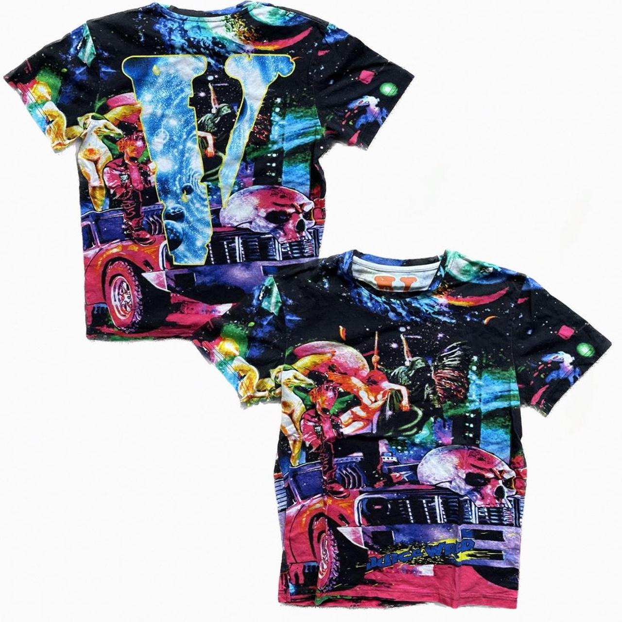 Juice Wrld X Vlone Cosmic T Shirt Black Tees Short New Releases