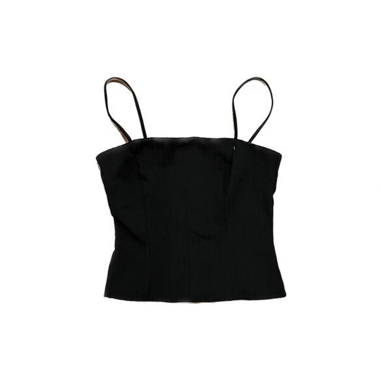 Black corset top vintage - Depop