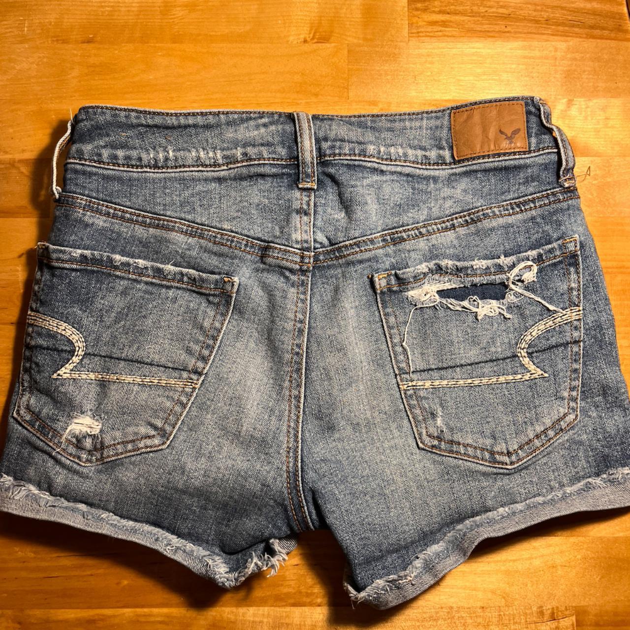 High waisted denim hot sale shorts american eagle