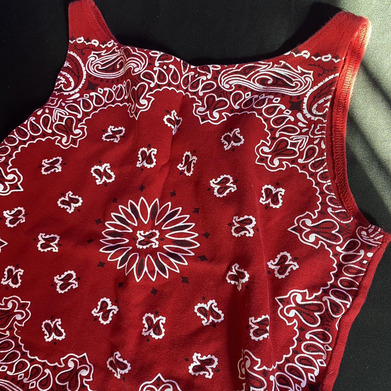 Y2K Energie Bandana Cropped top Size Medium Great... Depop