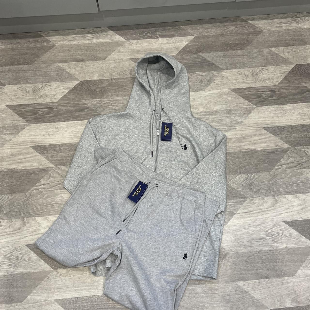 Men’s grey Ralph Lauren tracksuit Brand new with... - Depop