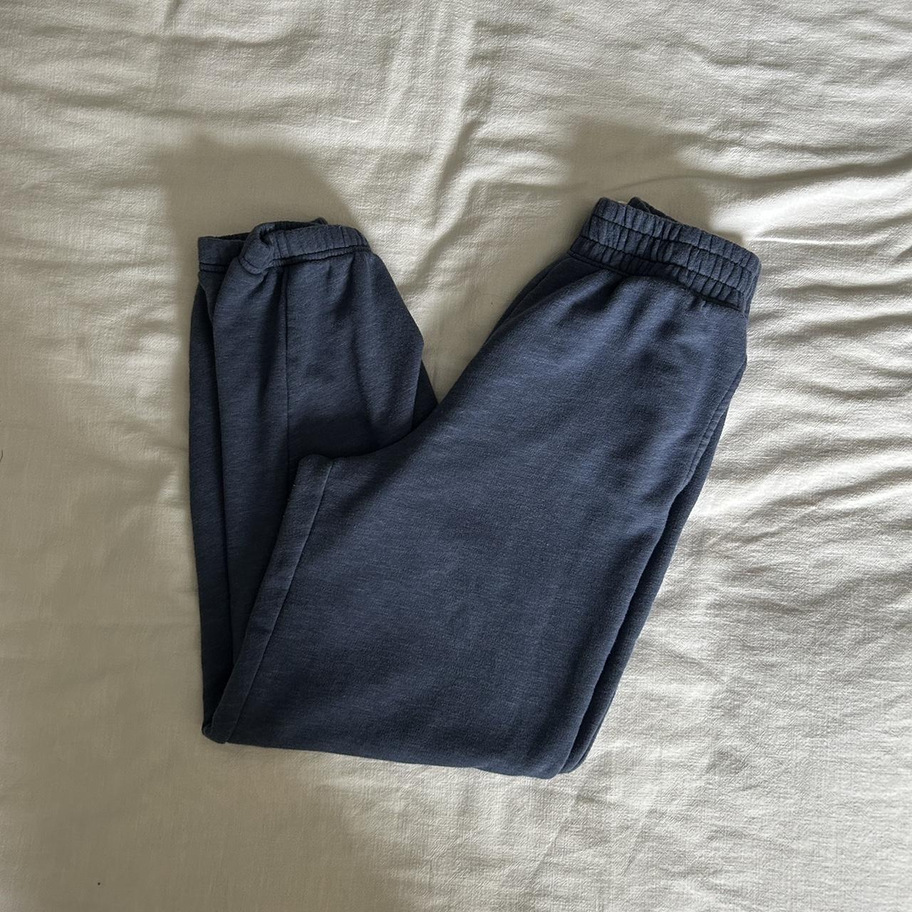 blue american eagle sweatpants size small very... - Depop