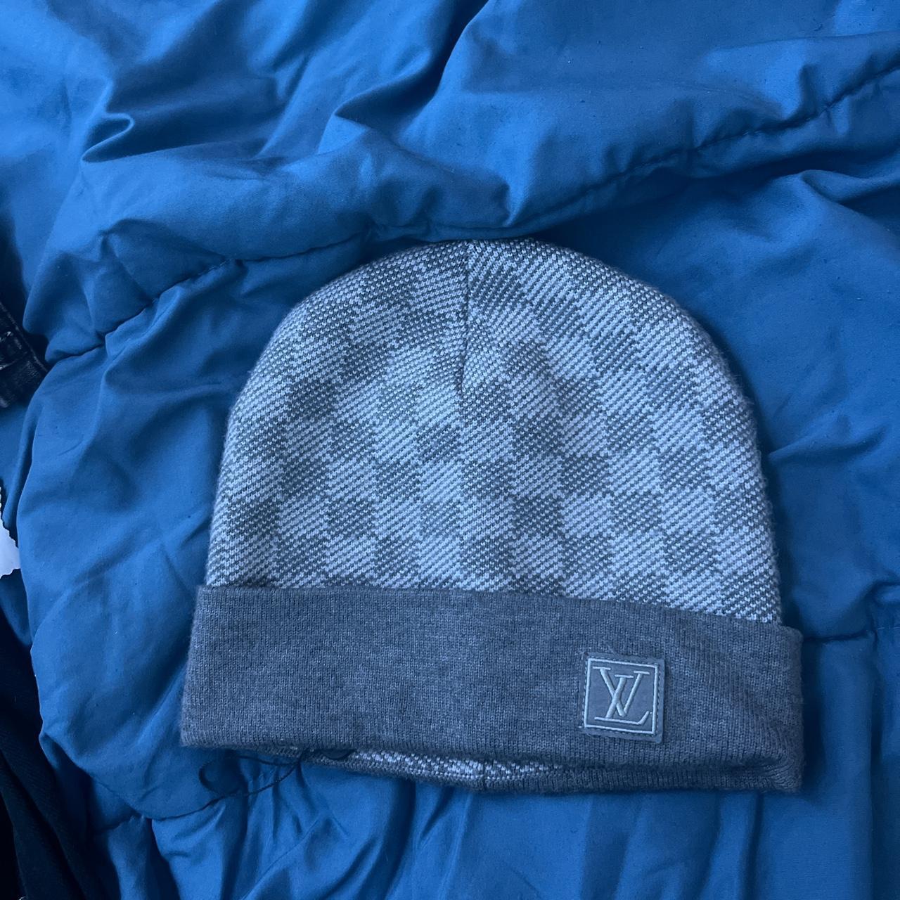 Grey Louis Vuitton LV Beanie Depop