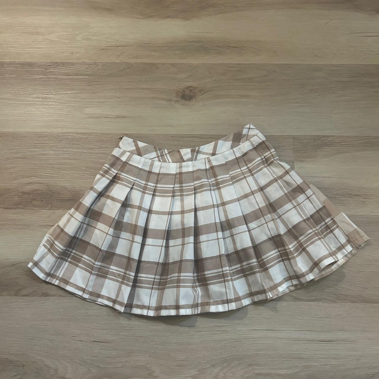 Women's Skirt - Cream/White - M – Cream and white… - image 1