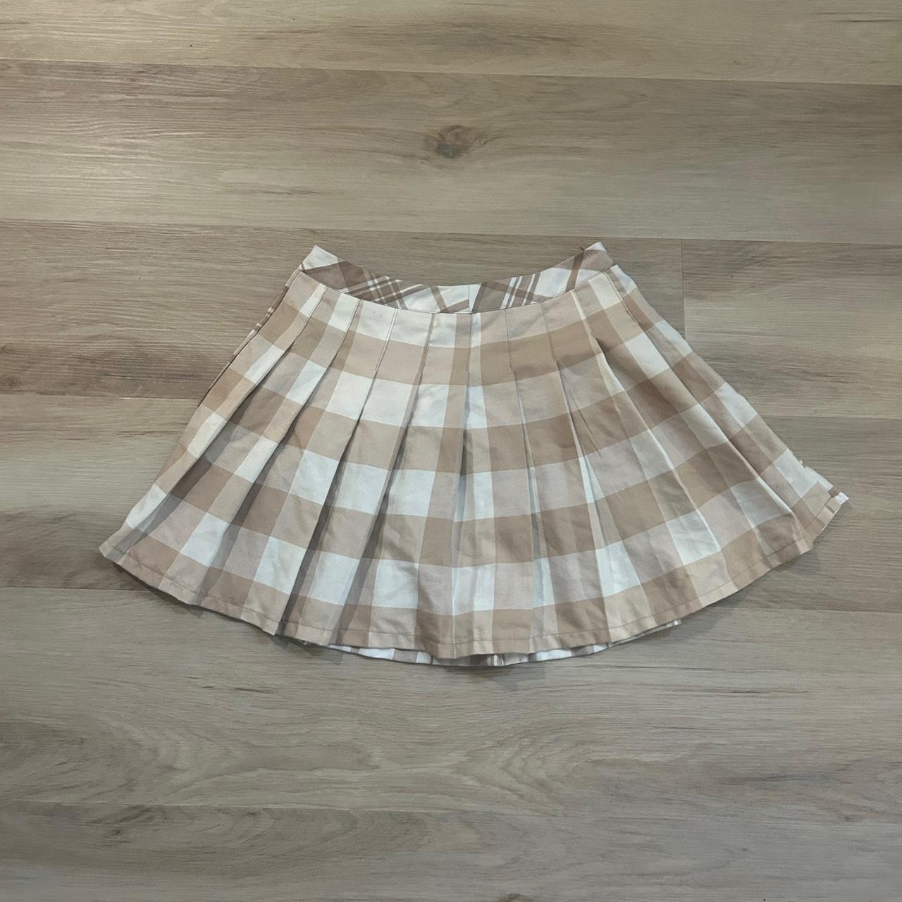 Women's Skirt - Cream/White - M – Cream and white… - image 2