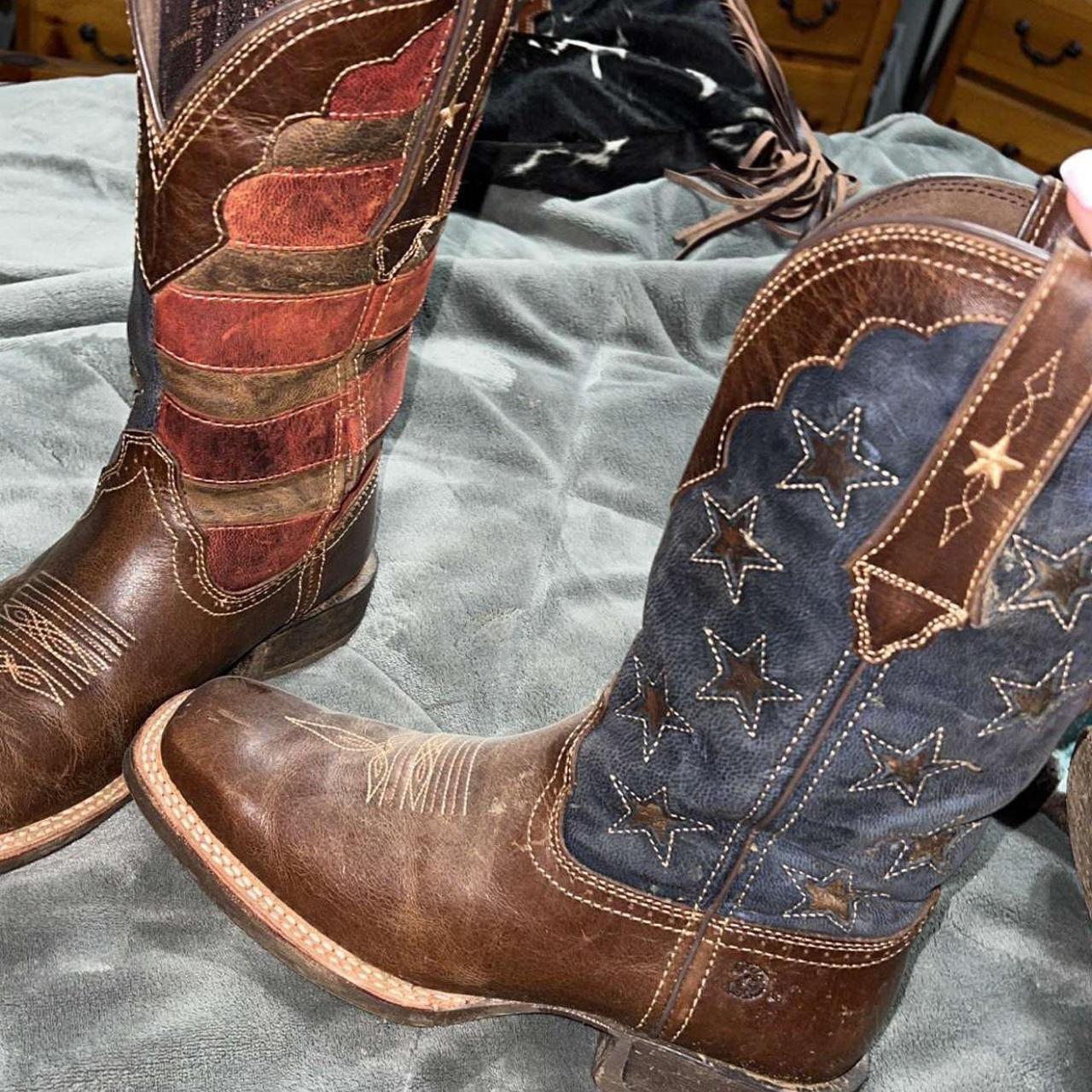 Navy western hot sale boots