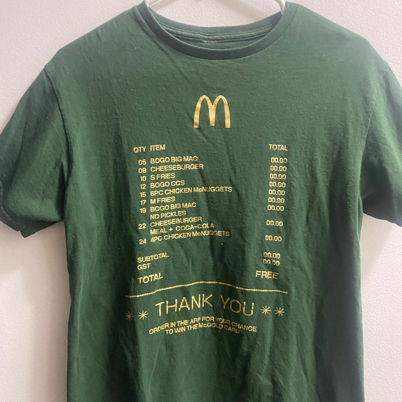 McDonalds Employee Work Green Graphic TShirt McGold... Depop