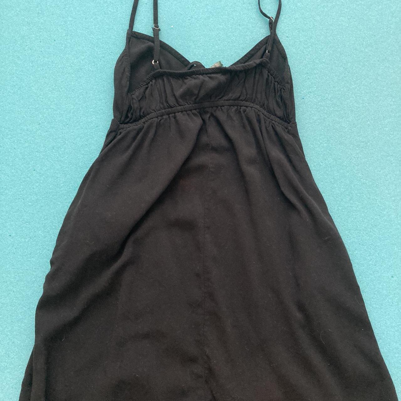 black baby doll dress size xs worn once #y2k... - Depop