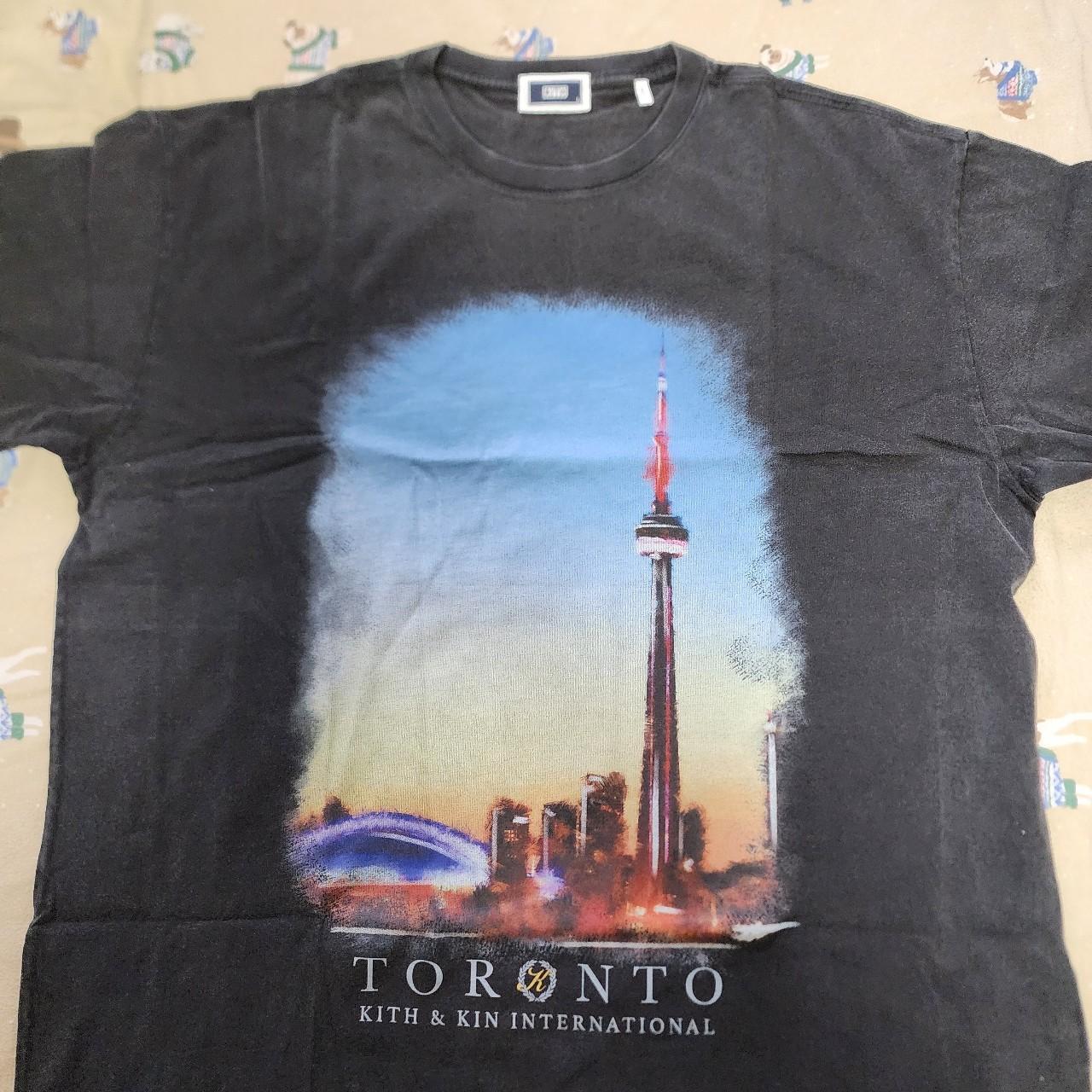 ☆ KITH Toronto Skyline vintage tee コラボTシャツ ☆ Kith Toronto Skyline Vintage tee. Has a vintage wash | Depop