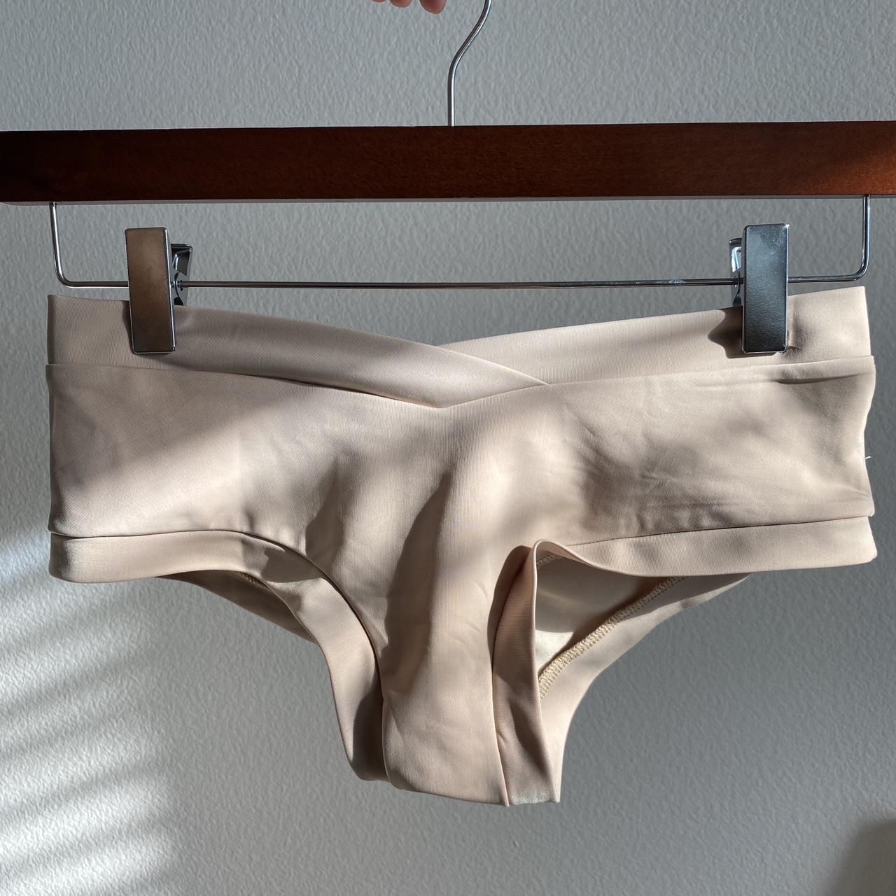 Luna athletic panties for pole dancing or swim. Nude - Depop