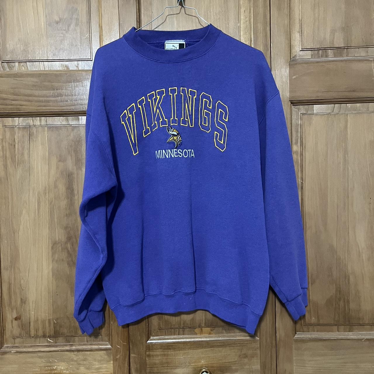 Vintage Minnesota Vikings Hoodie About The Item: - Depop