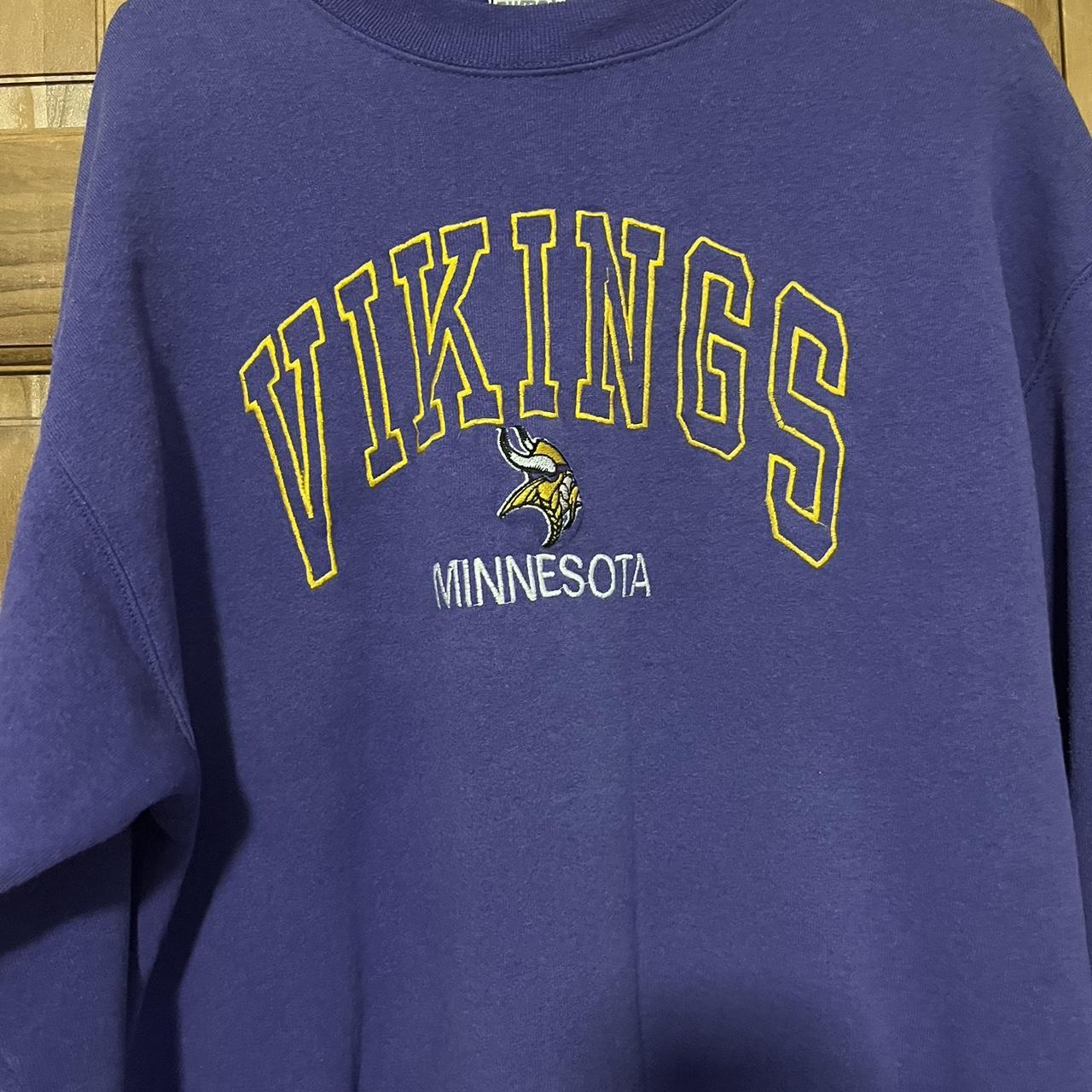 Vintage Minnesota Vikings Patchwork pullover hoodie - Depop